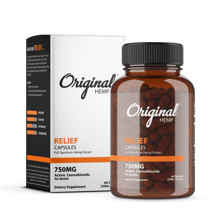 Relief Capsules | Full Spectrum Hemp Extract